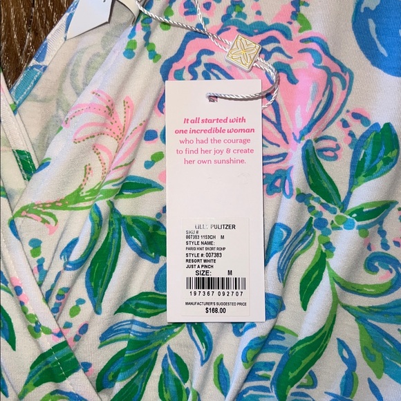 NWT originally $168 Lilly Pulitzer Parigi Skort Romper Resort Just a Pinch M - Picture 10 of 12